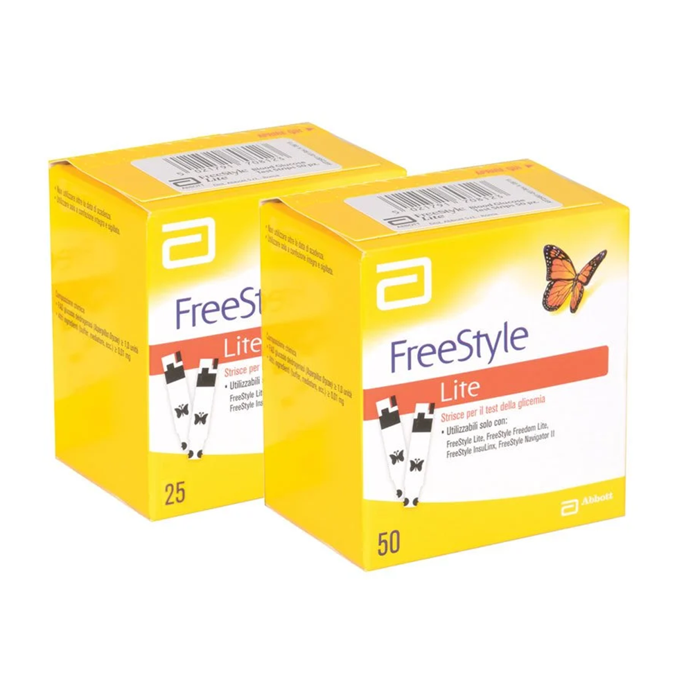 Abbott Freestyle Glucose Strips, Lite,TWO Pack of 50.